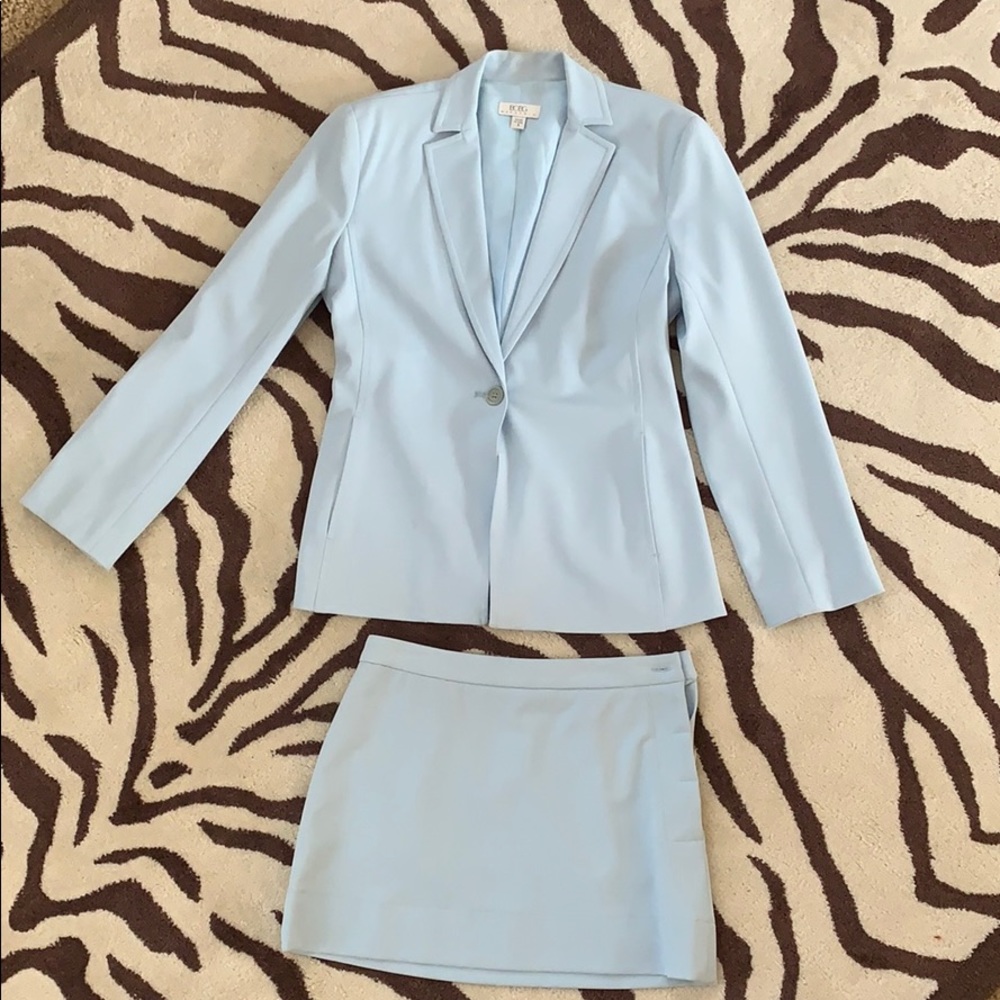 Sky blue suit